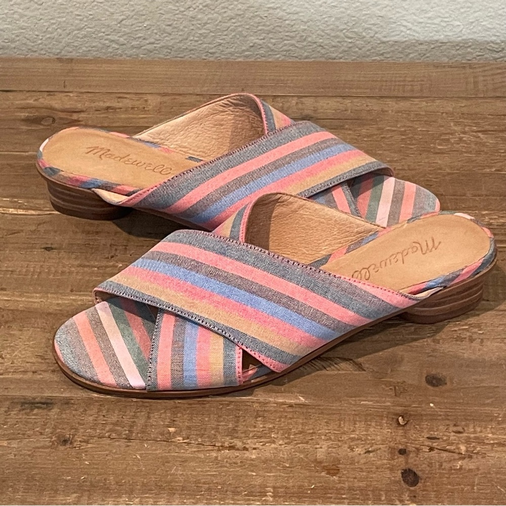 Madewell Ruthie Crisscross Sandals Mule Size 6